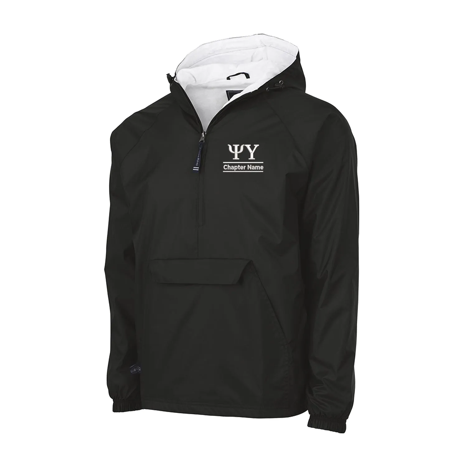 Psi Upsilon Lined Windbreaker - Chapter Name