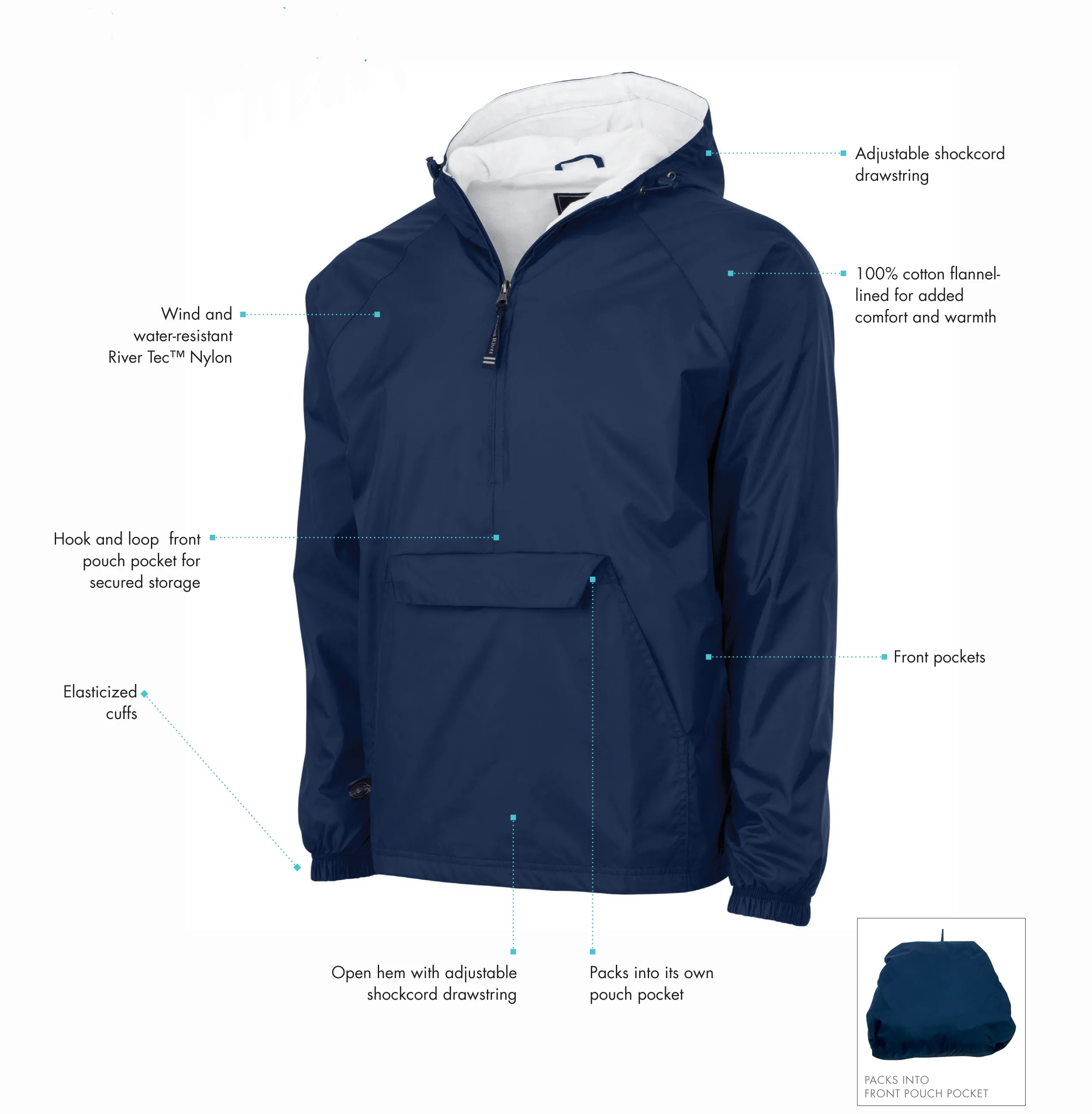 Psi Upsilon Lined Windbreaker - Chapter Name