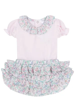 "Mae" Lilac Floral Blouse & Bloomers