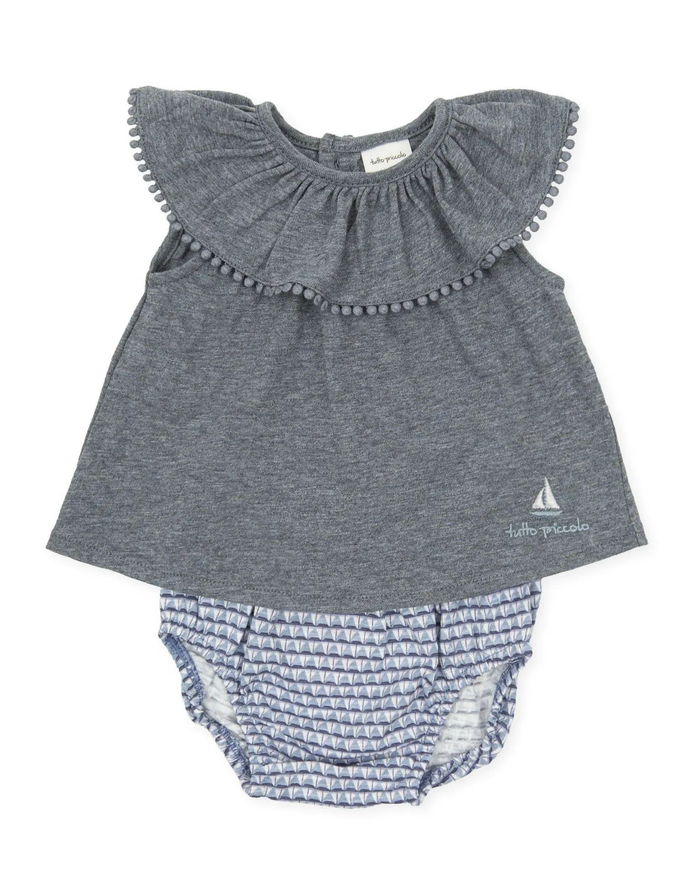 "Maggie" Sailboat Print Bloomers & Blouse