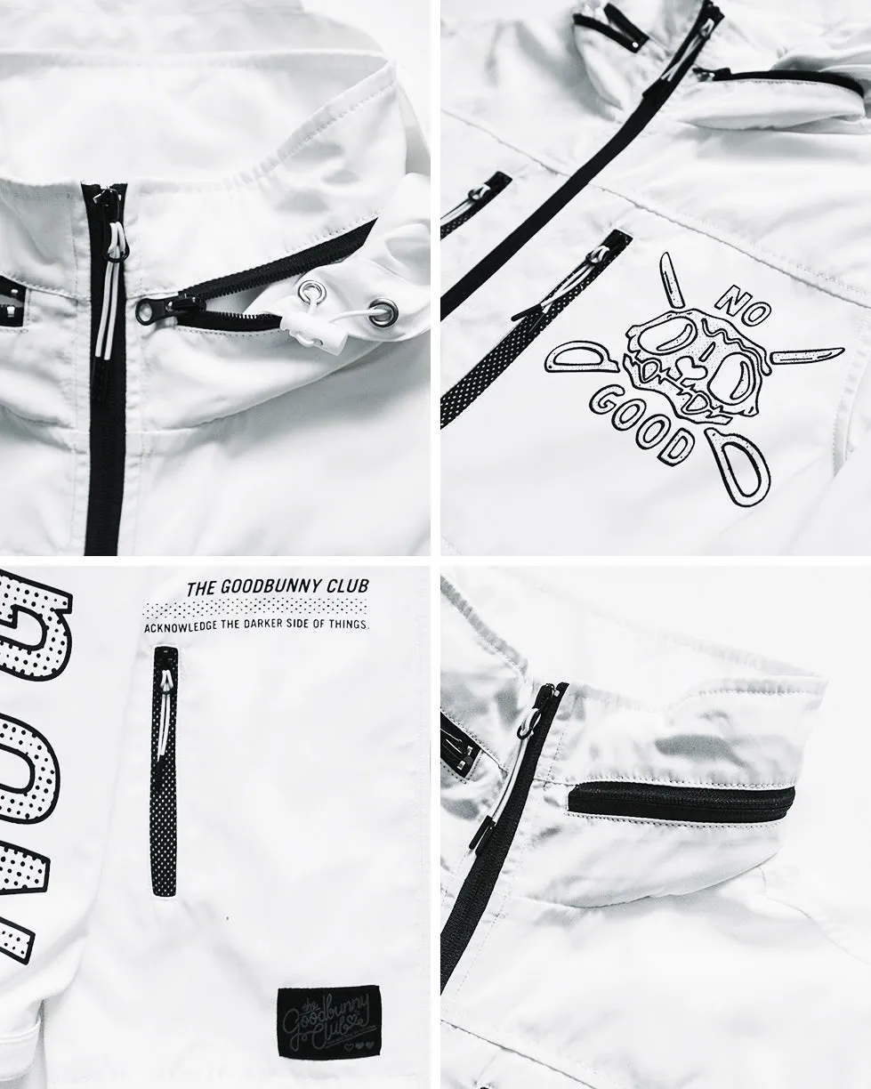 "No Good" Windbreaker (White)