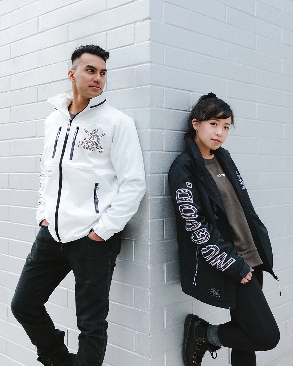 "No Good" Windbreaker (White)