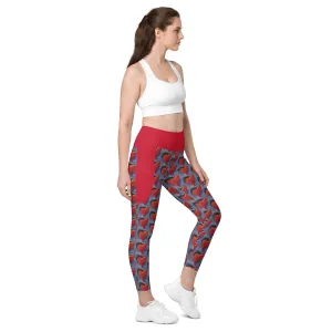"Red Heart" Leggings with pockets