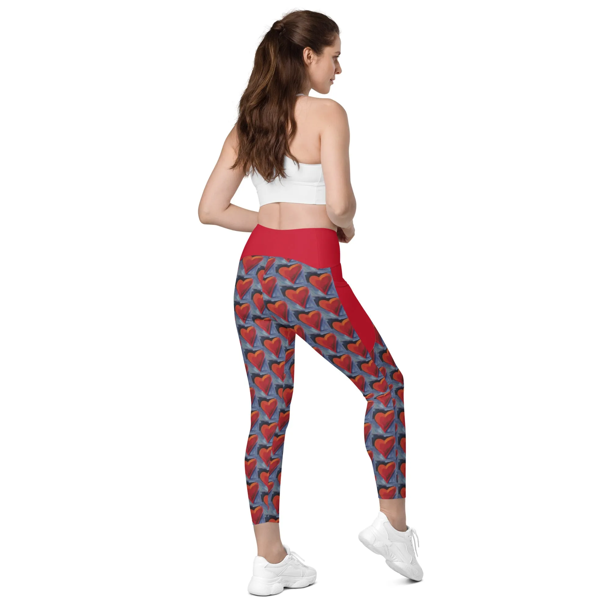 "Red Heart" Leggings with pockets