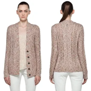 Rag &amp; Bone Iris Chunky knit Cardigan Sweater in Quail Women's Size Large