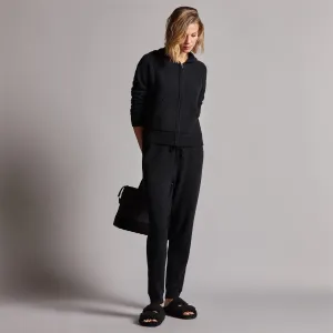Recycled Cashmere Track Pant - Black