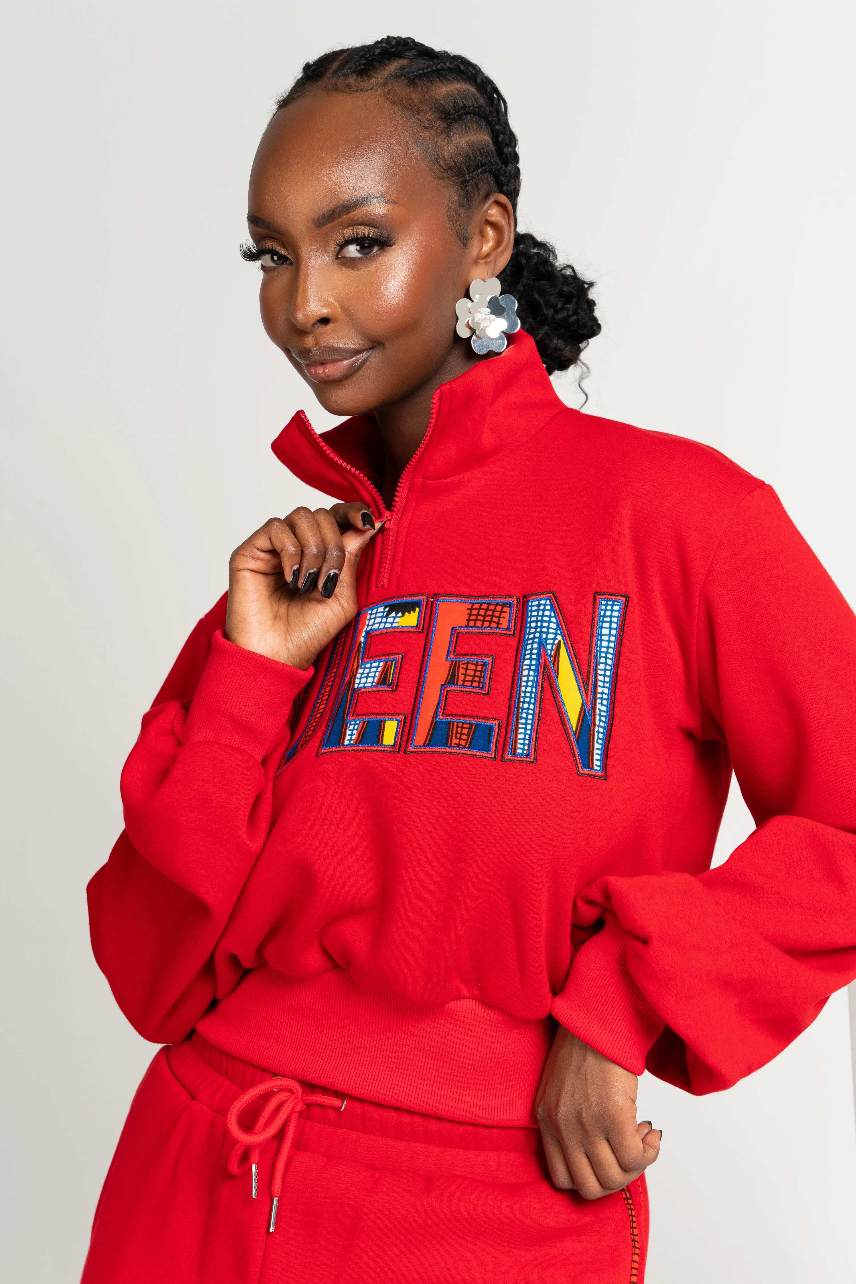 RED QUEEN Plush fleece JOGGER Set