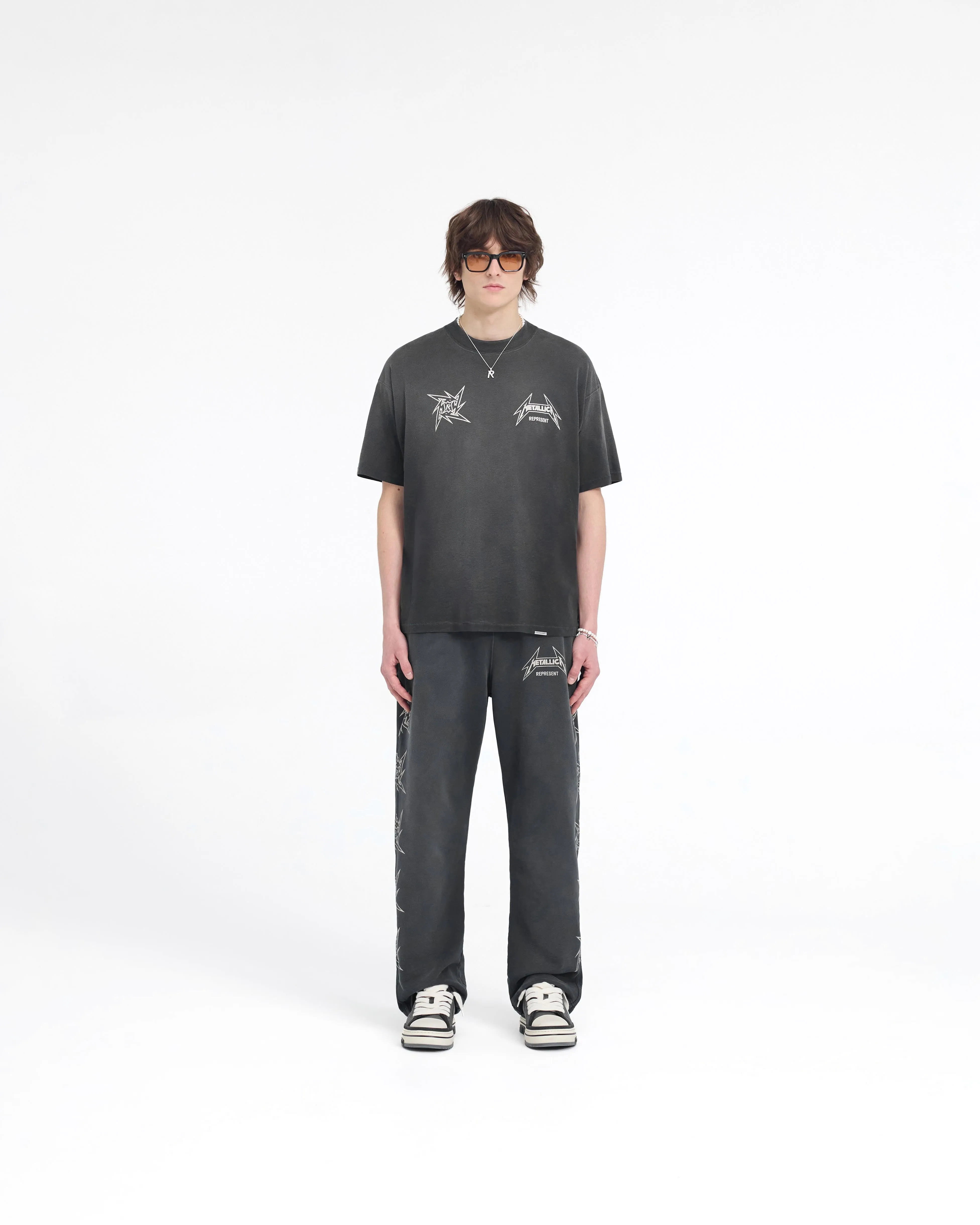Represent X Metallica Local Crew Sweatpant - Stained Black