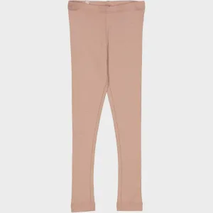 Rib Leggings in Rose Dawn