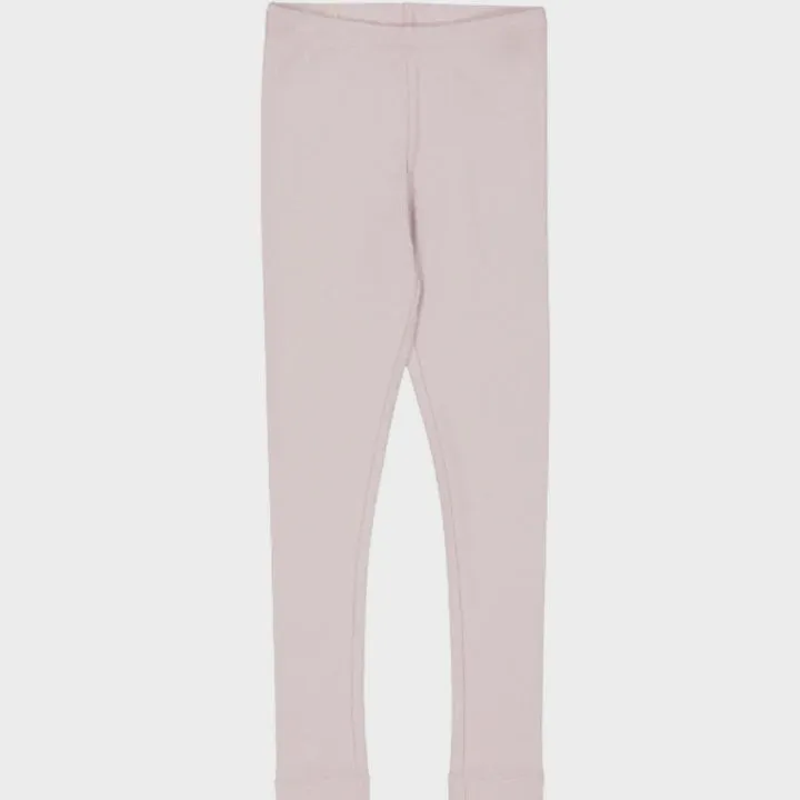 Rib Leggings in Soft Lilac