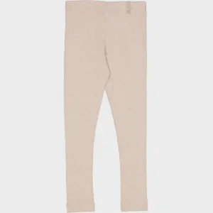 Ribbed Leggings in Rose Melange