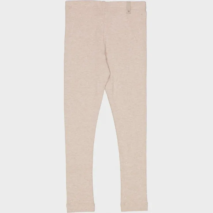 Ribbed Leggings in Rose Melange