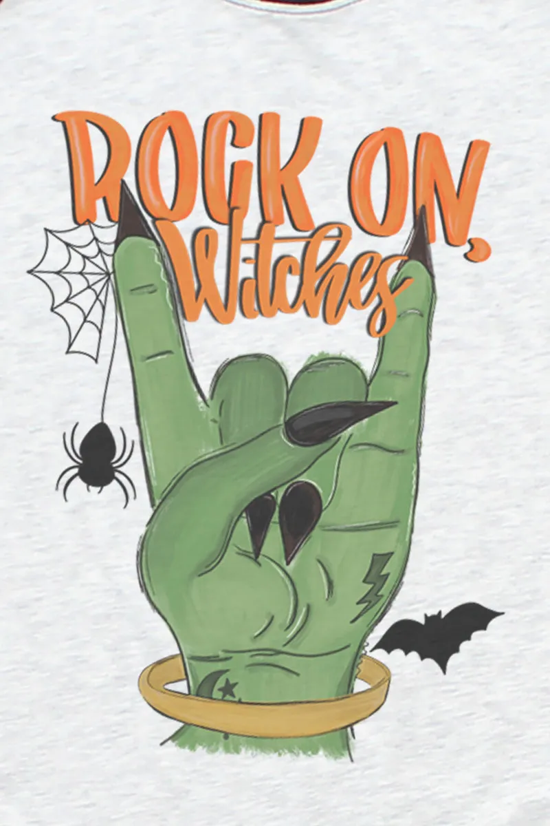 Rock On Witches Tri-Blend Unisex 3/4 Raglan