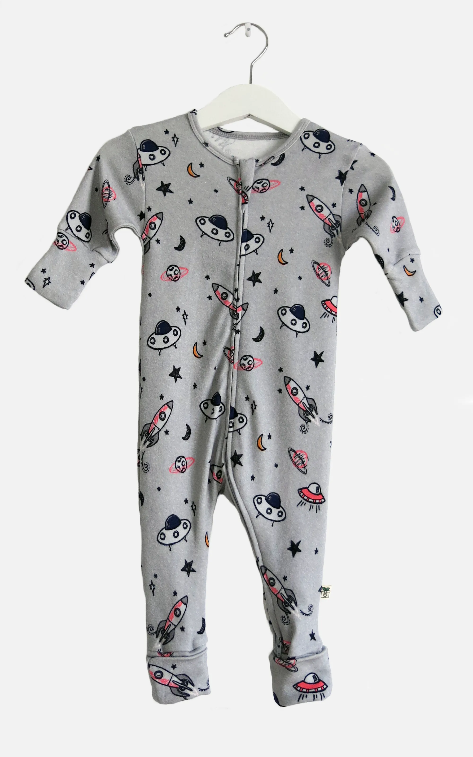 Rocket Print Zip Sleepsuit