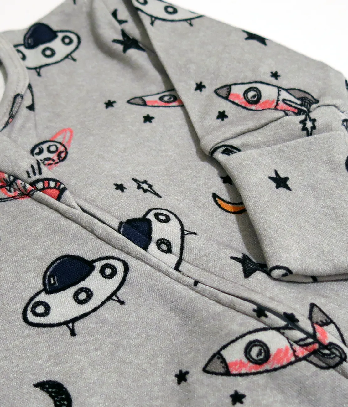 Rocket Print Zip Sleepsuit