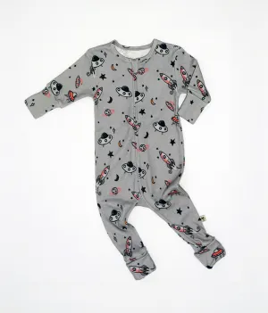 Rocket Print Zip Sleepsuit