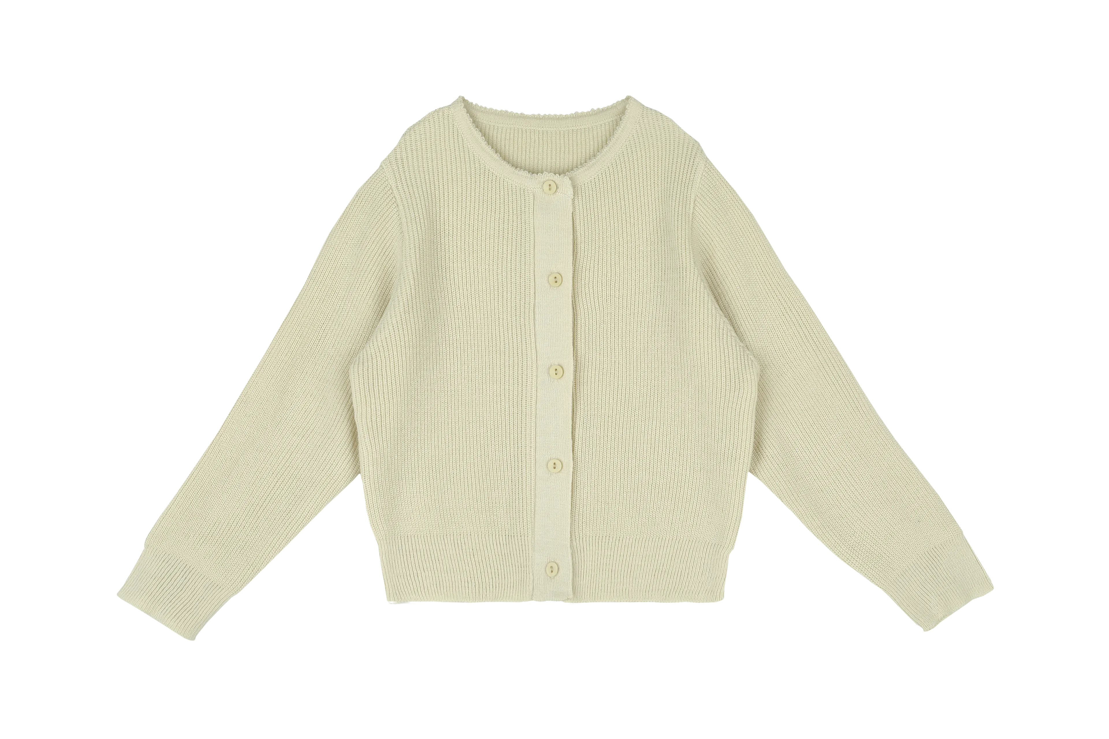 Rody Fine Knit Cardigan, Light Beige