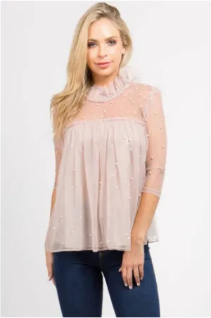 Romantic Pearl Top