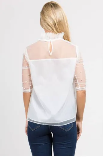 Romantic Pearl Top