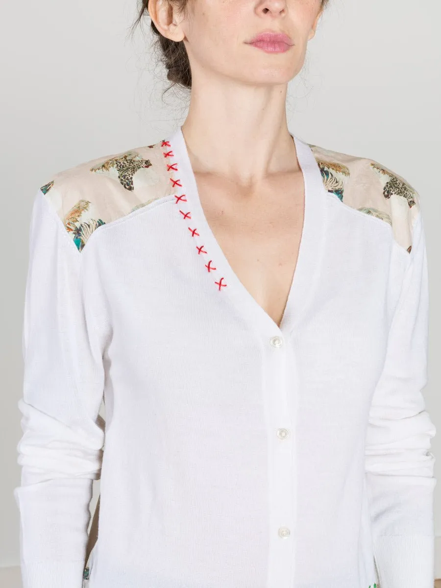 rooster cardigan