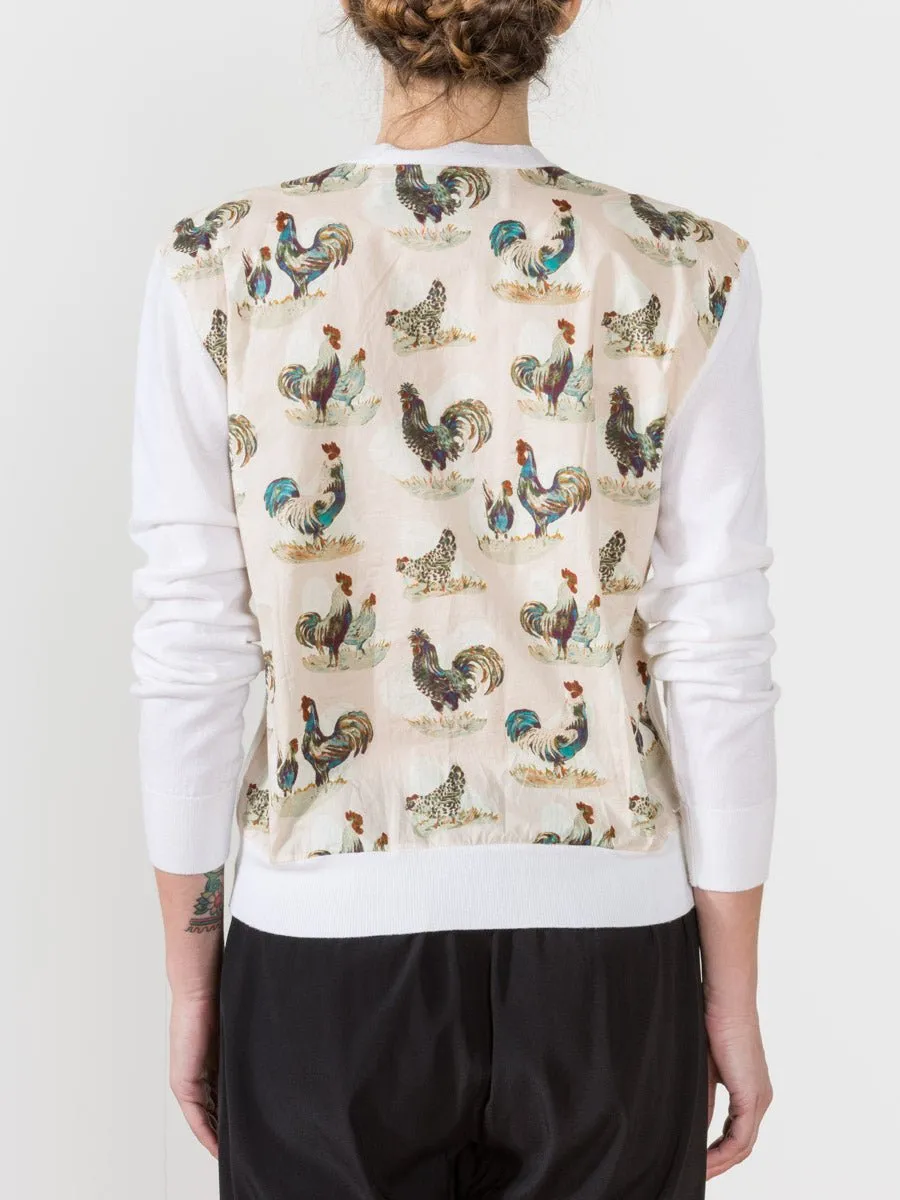 rooster cardigan