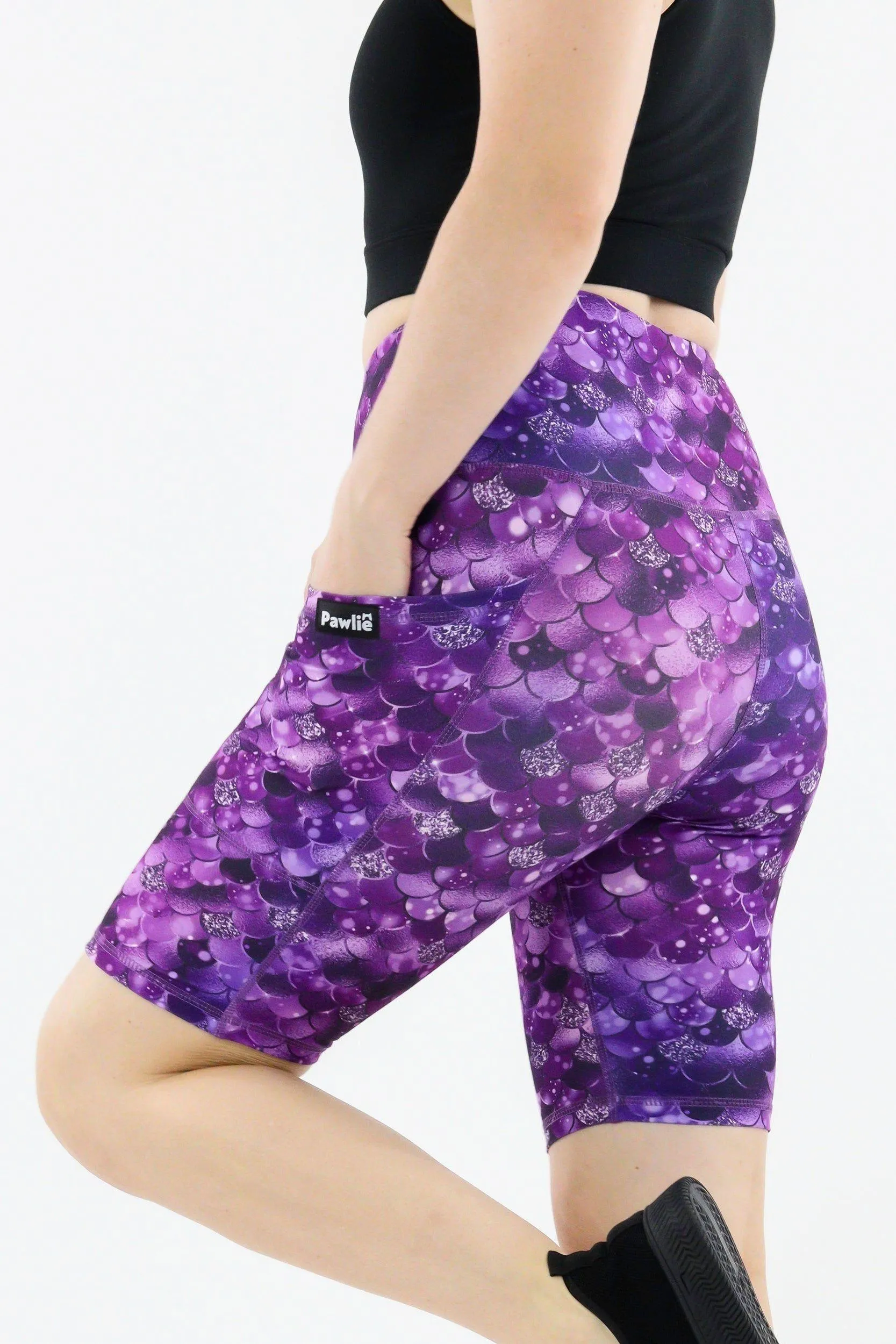 Royal Mermaid - Hybrid 2.0 - Leg Pockets - Long Shorts