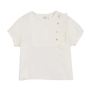 Ruffle white blouse by Coco Blanc