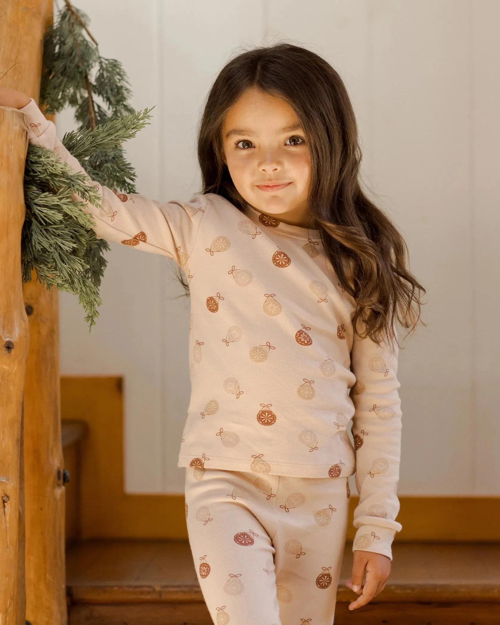 RYLEE   CRU Organic Long Sleeve Pajama Set || Ornaments