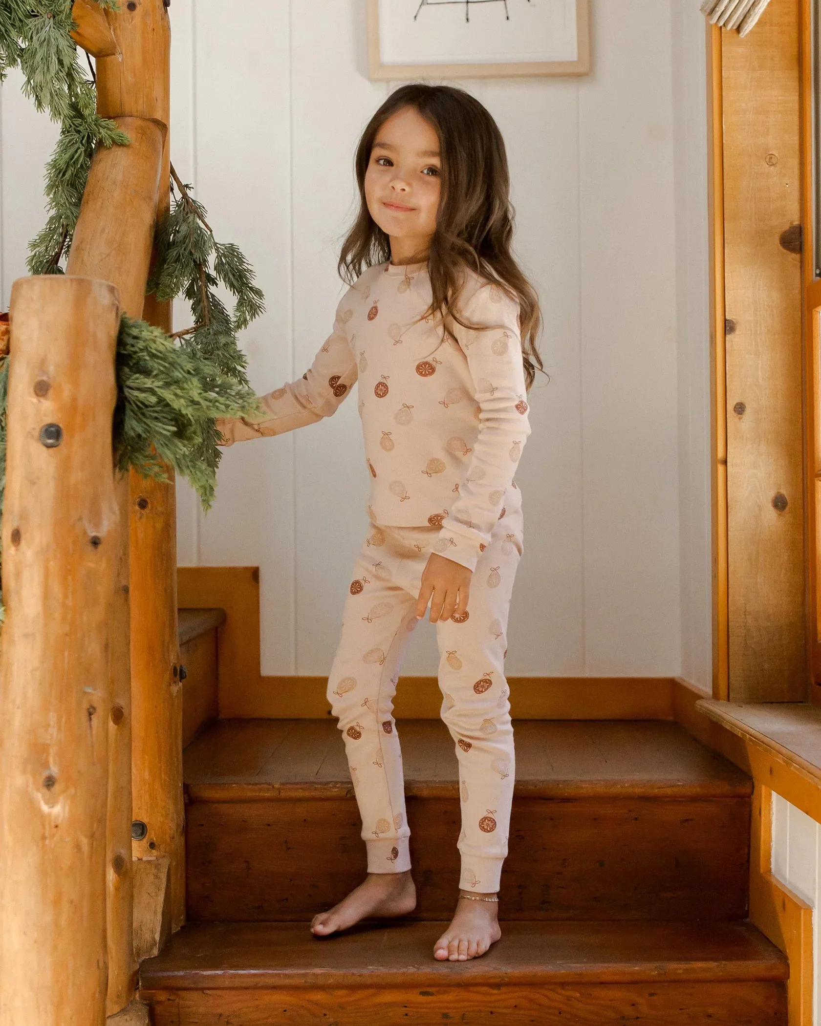 RYLEE   CRU Organic Long Sleeve Pajama Set || Ornaments