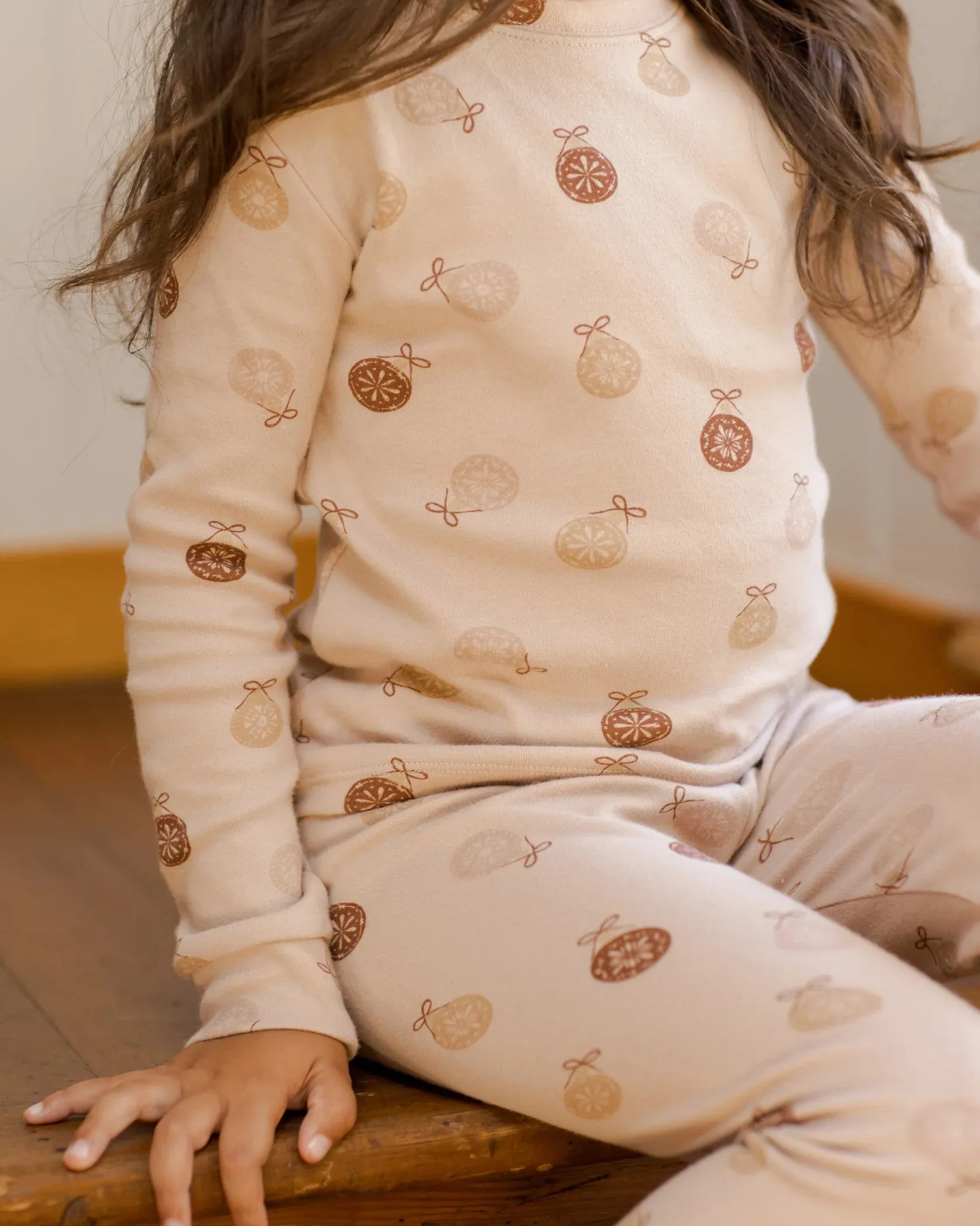 RYLEE   CRU Organic Long Sleeve Pajama Set || Ornaments