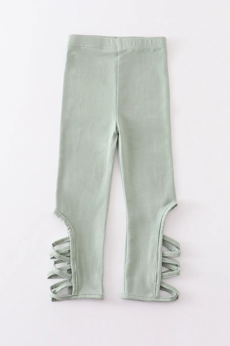 Sage Hollow Out Legging