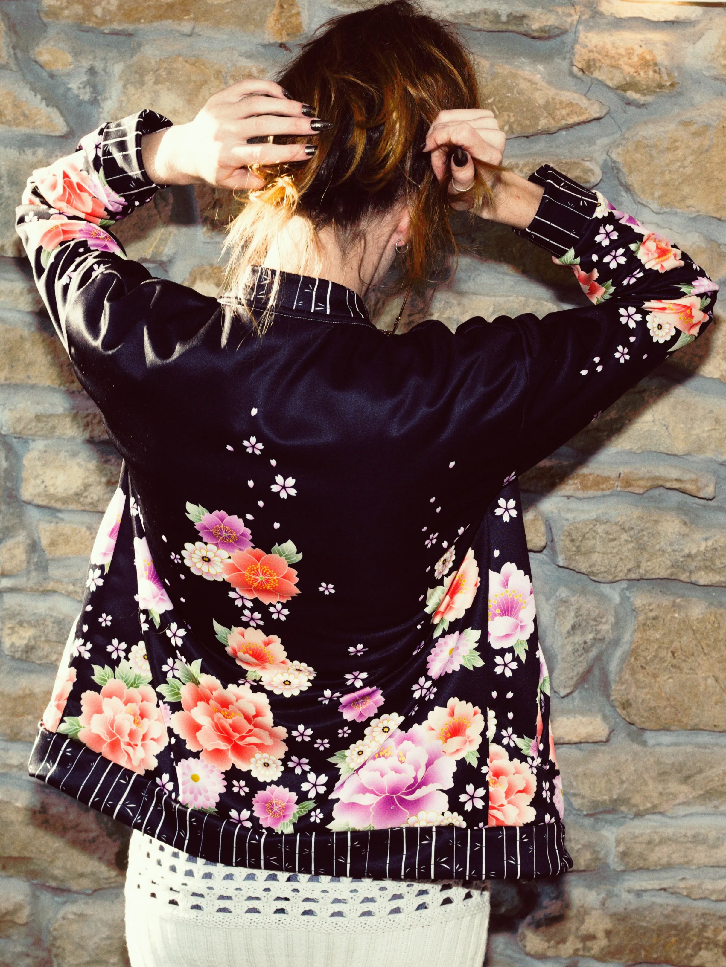 Sakura Track Jacket - Midnight Lotus