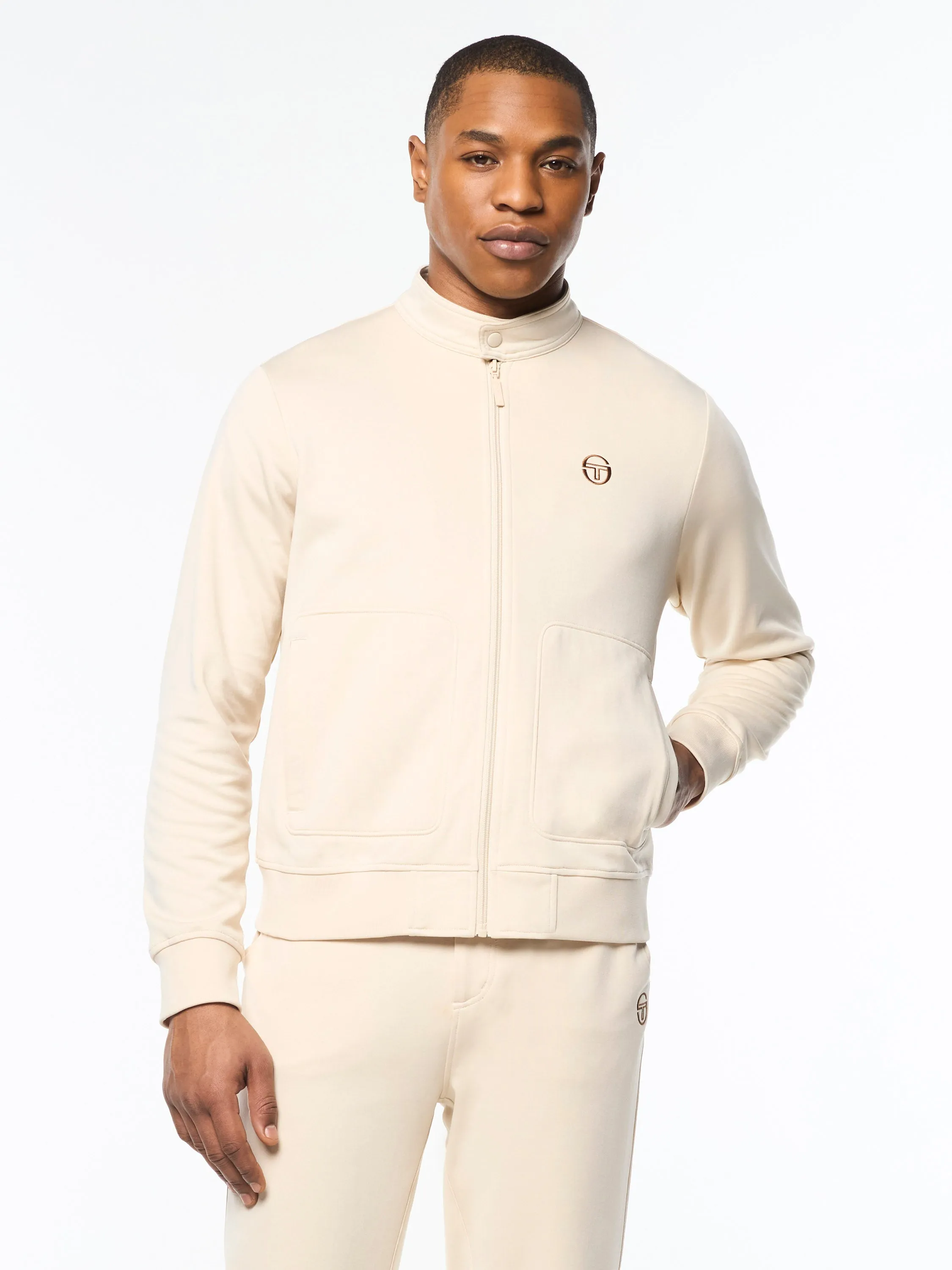 Sandro Track Jacket- Fog