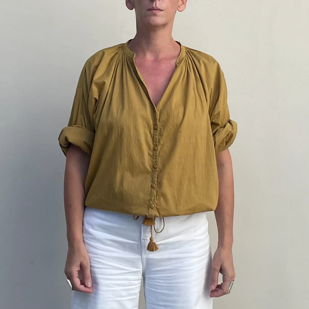 Sarakiniko Blouse Ochre