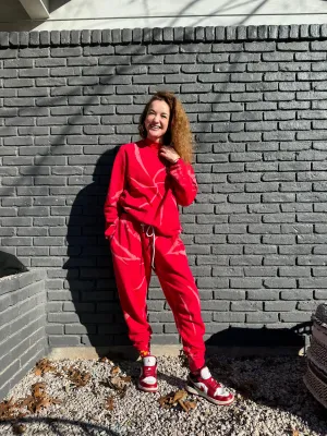 Scarlet Red Swirl Set - Adult