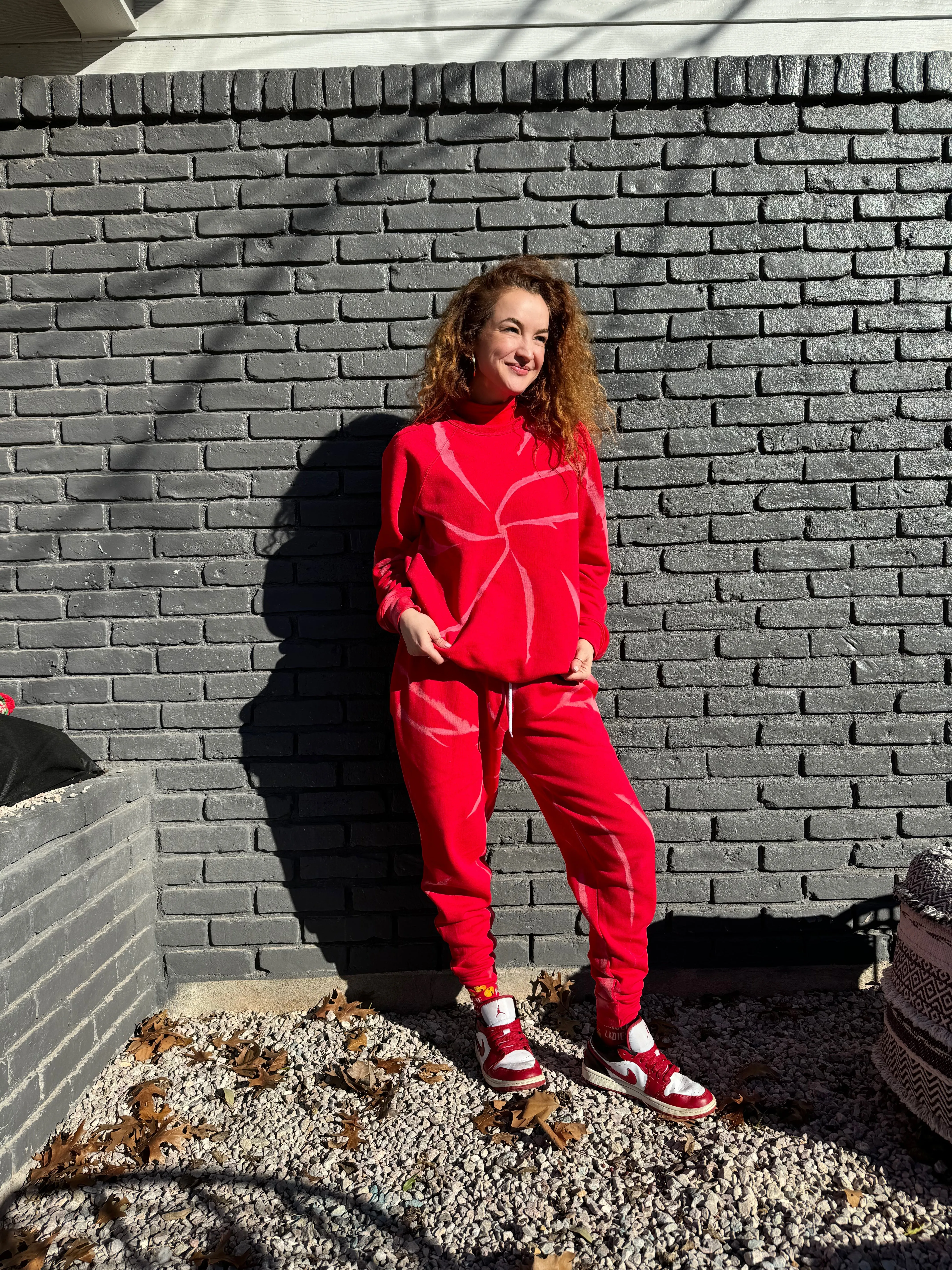 Scarlet Red Swirl Set - Adult