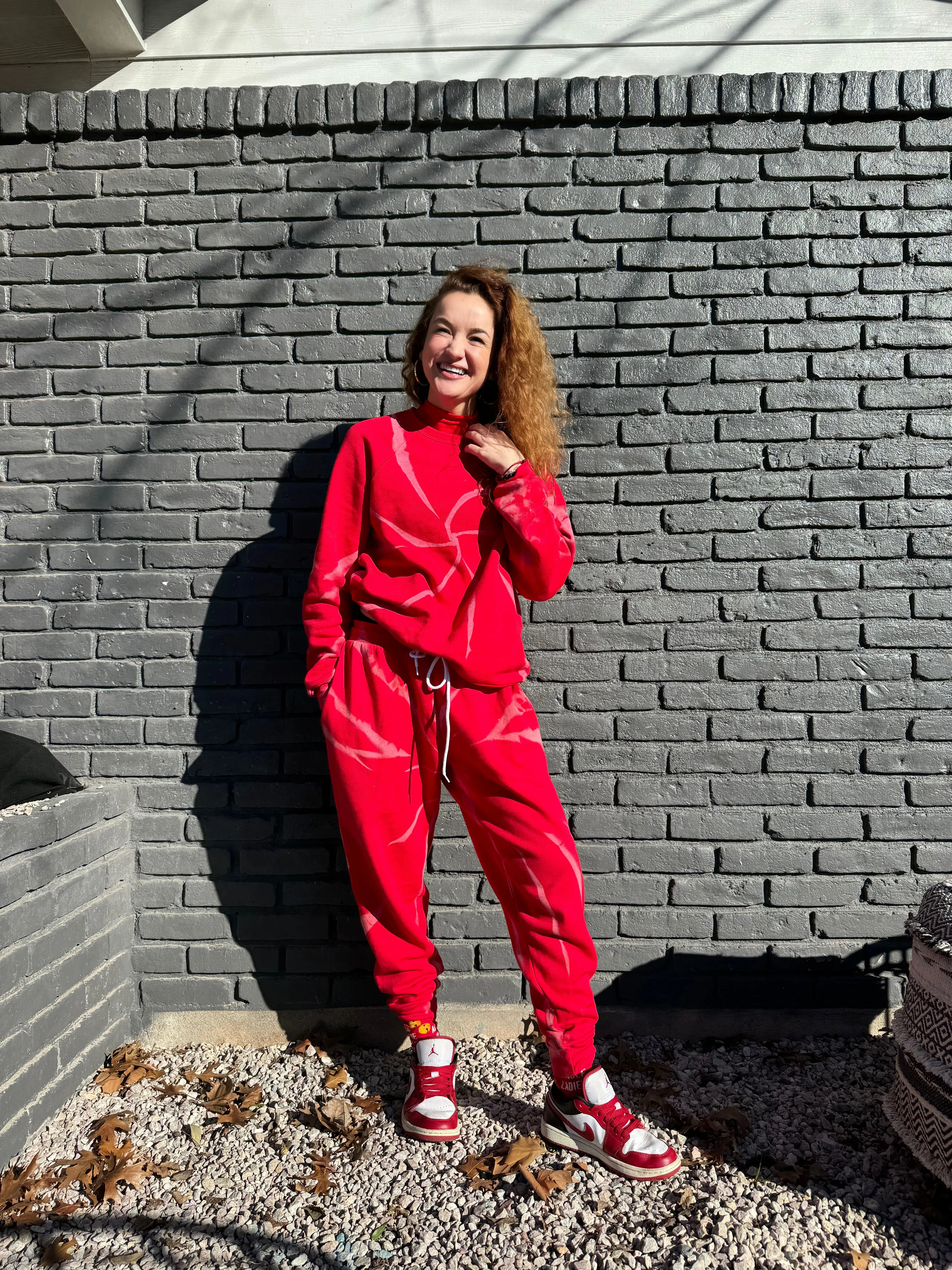 Scarlet Red Swirl Set - Adult