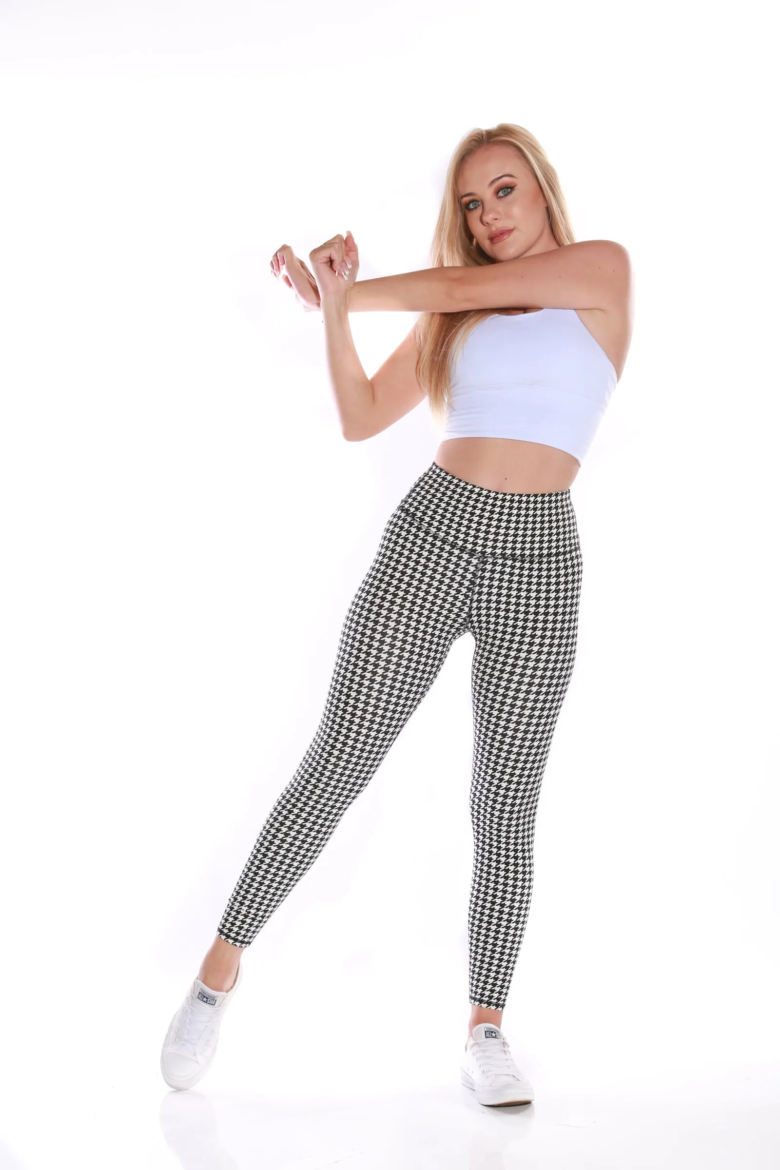 Shapewear TNG Expression leggings - Full Houndstooth