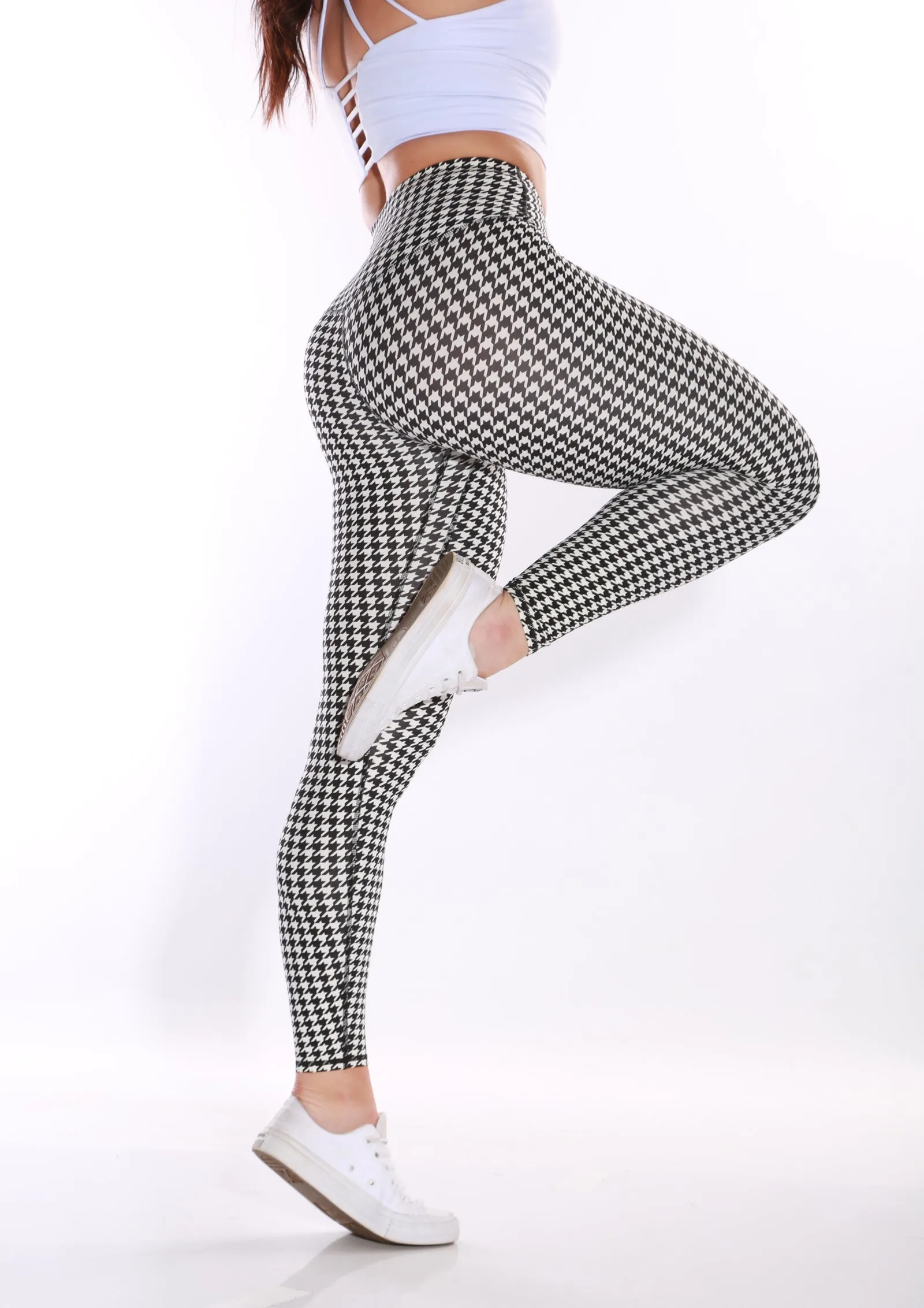 Shapewear TNG Expression leggings - Full Houndstooth