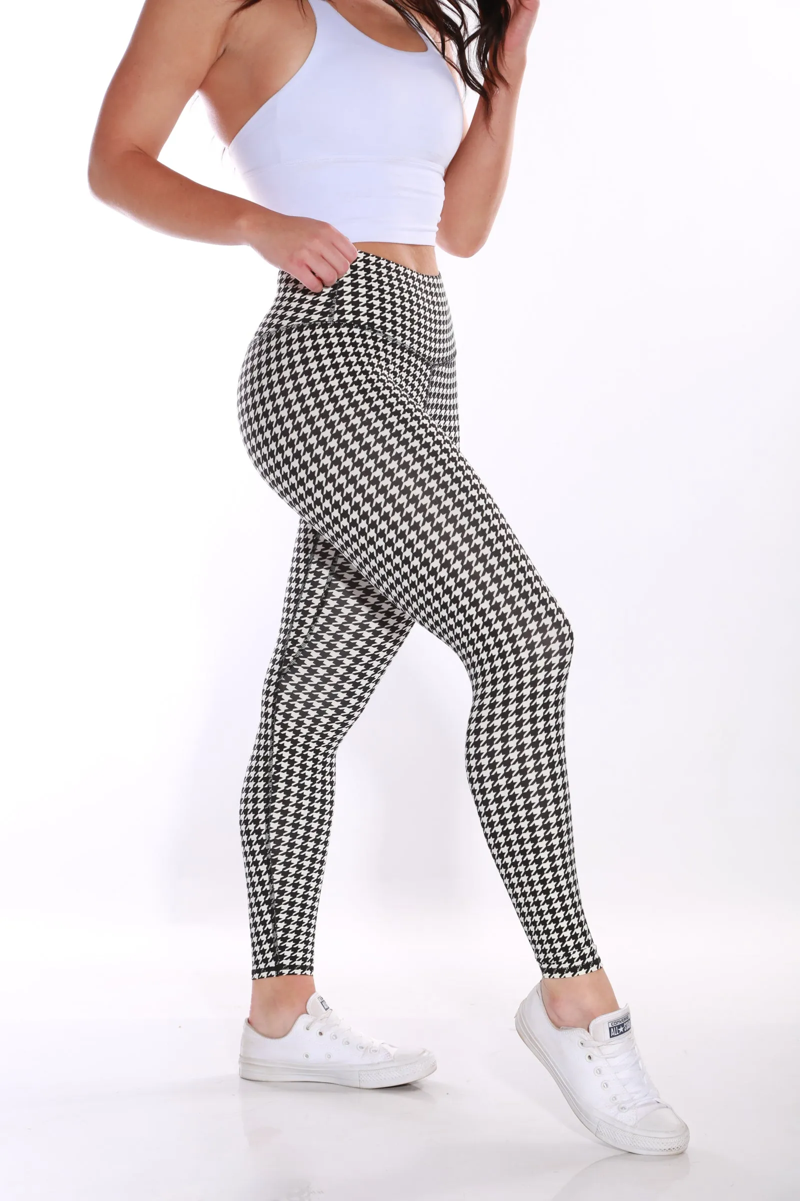 Shapewear TNG Expression leggings - Full Houndstooth