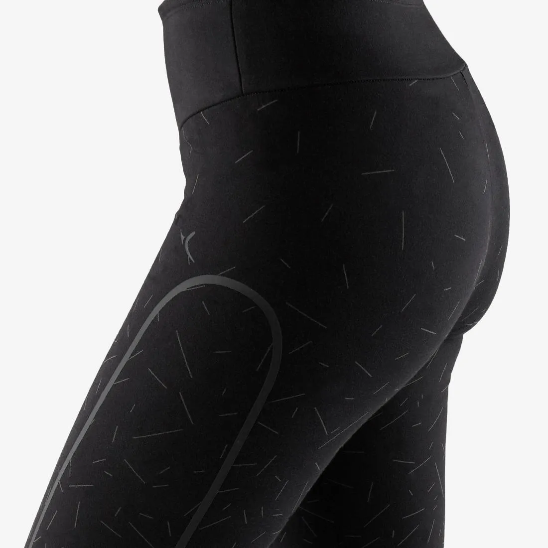 Shaping Fitness Cotton Capri Leggings - Grey Print