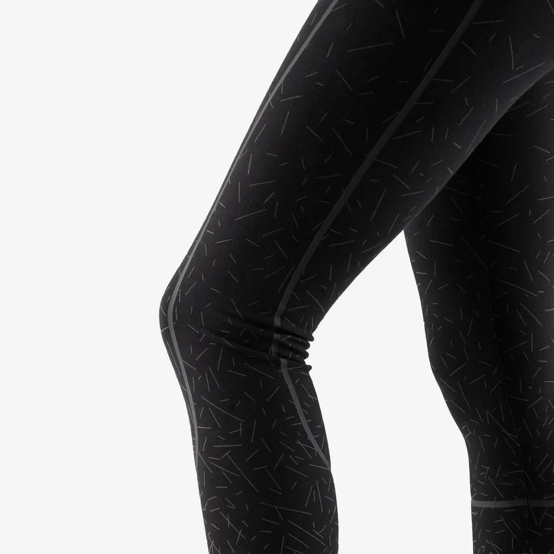 Shaping Fitness Cotton Capri Leggings - Grey Print