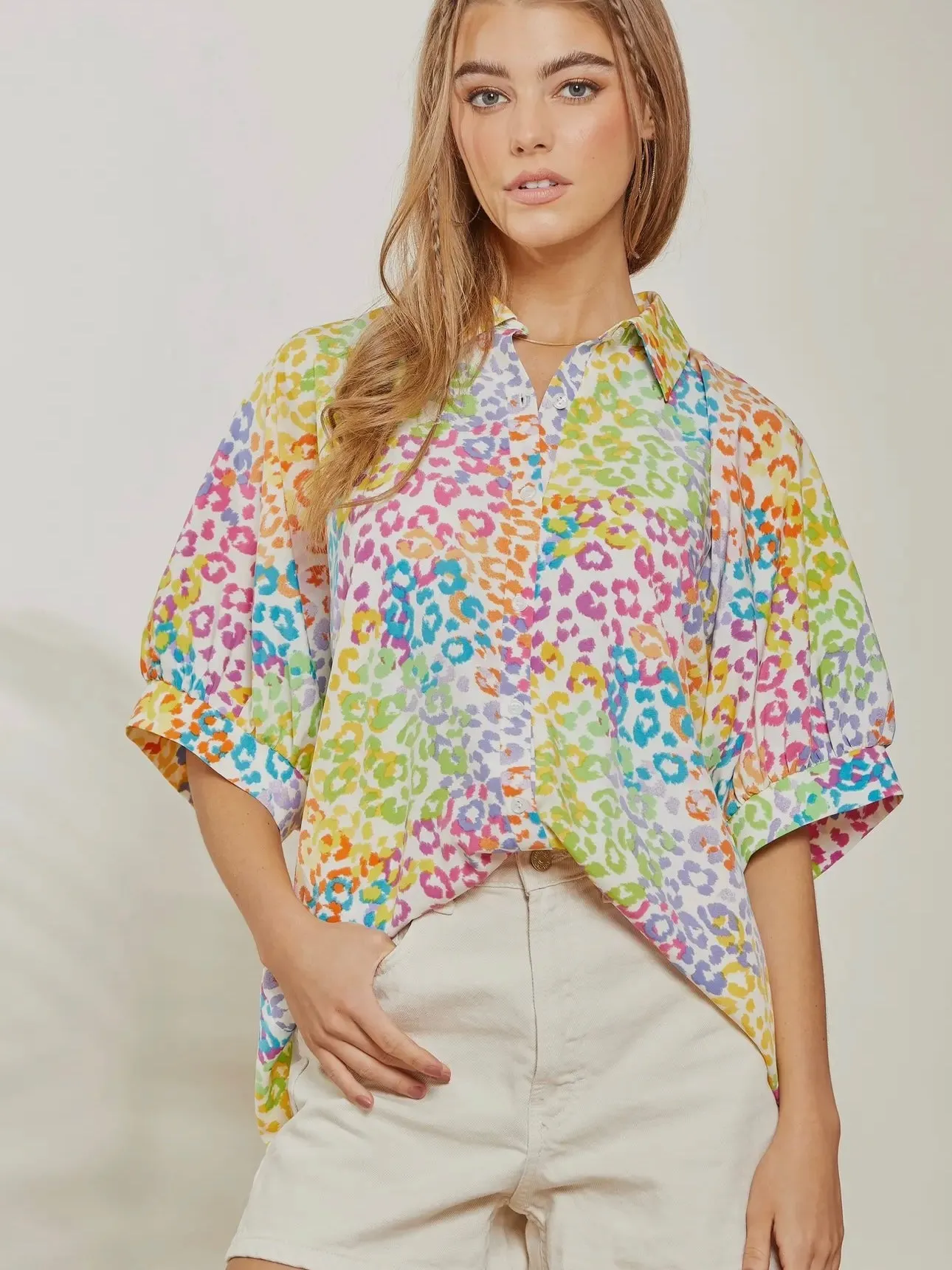 Show Your Spots Leopard Top: Multi