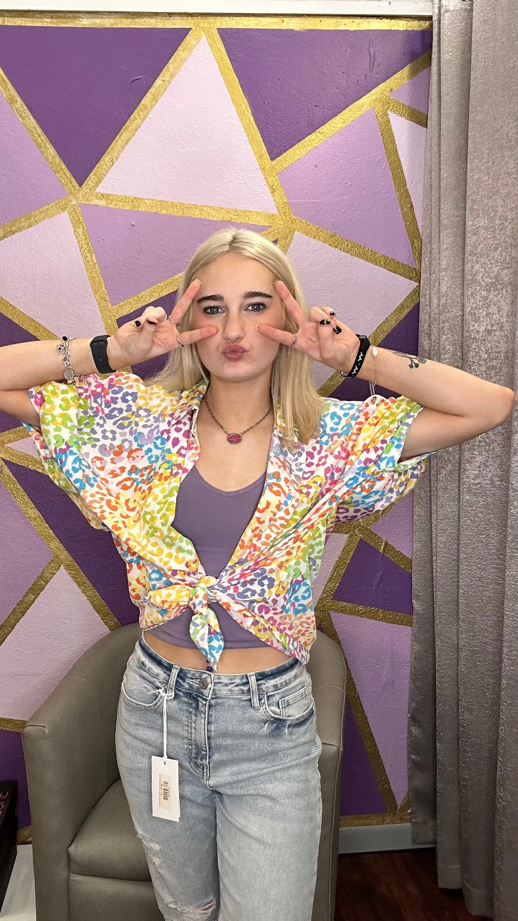 Show Your Spots Leopard Top: Multi