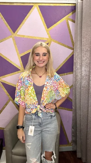 Show Your Spots Leopard Top: Multi