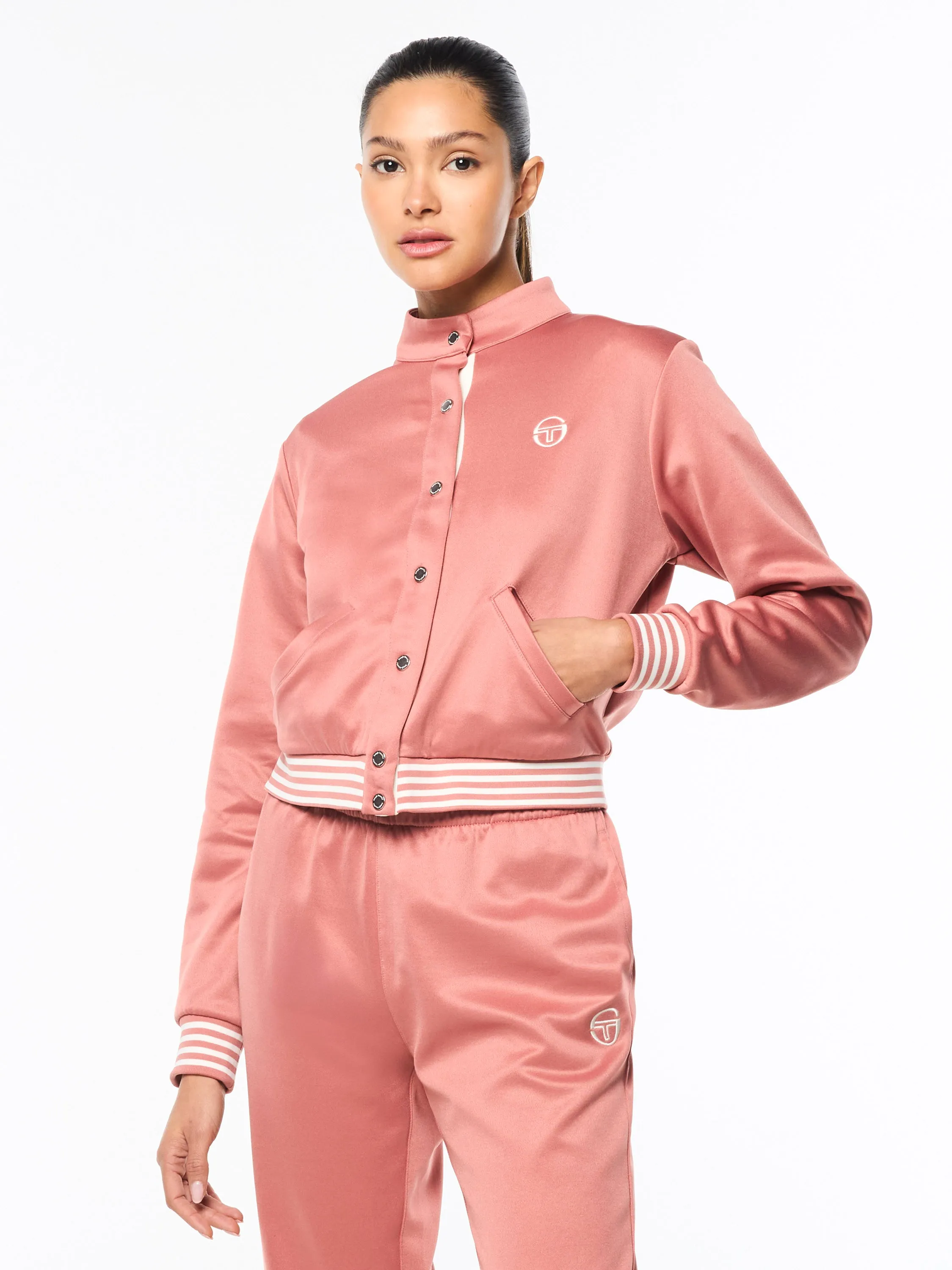 Sienna Track Jacket- Light Mahogany