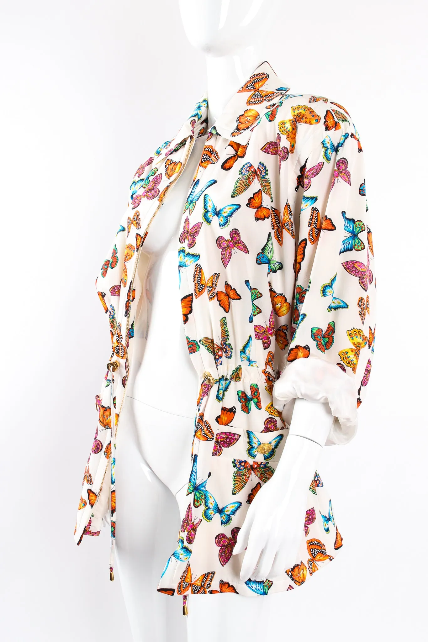 Silk Rainbow Butterfly Jacket