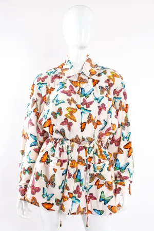Silk Rainbow Butterfly Jacket