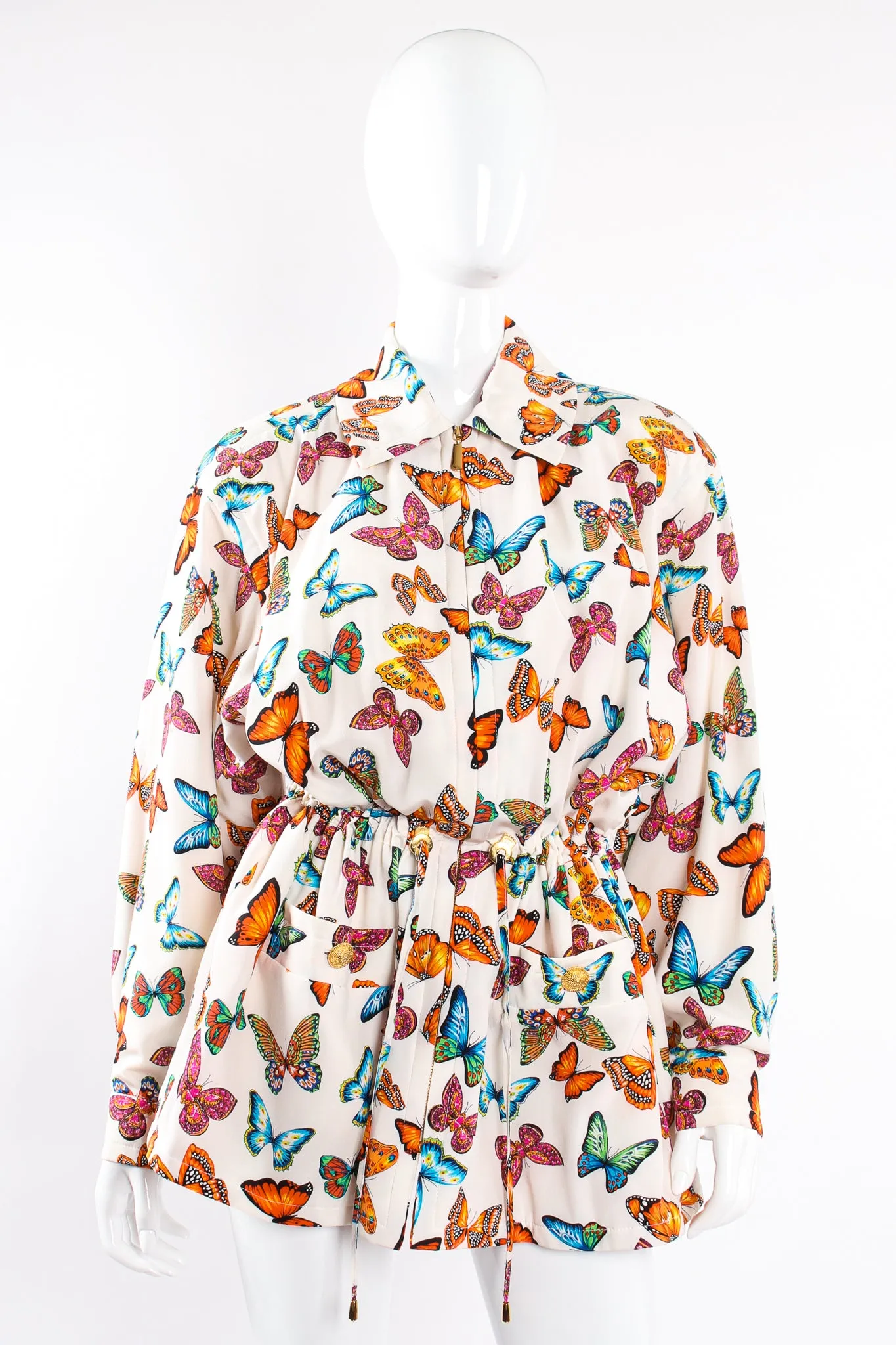 Silk Rainbow Butterfly Jacket