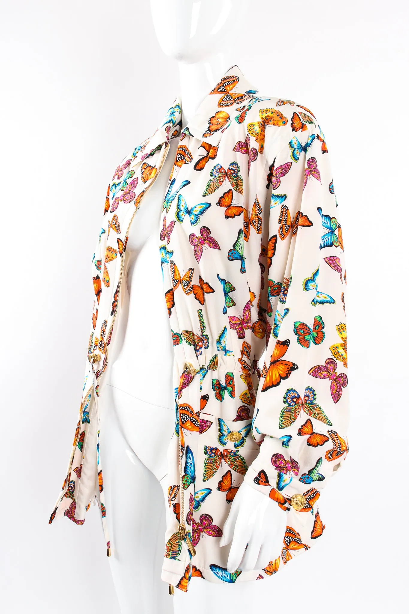 Silk Rainbow Butterfly Jacket